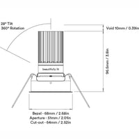 Infinity Midi Trim Adjustable Downlight