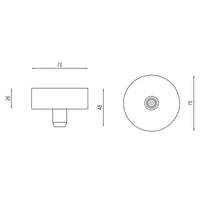Box P Surface 5426 Grip Ceiling Rose