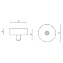 Box P Surface 7026 Grip Ceiling Rose