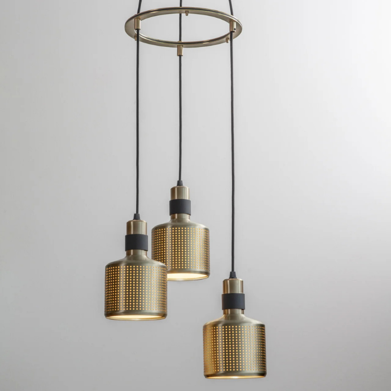 Bert Frank Riddle Cluster 3 Pendant Light | All Square Lighting