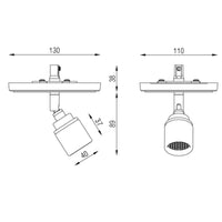 Lichelle P Proud Trimless Plaster Ceiling Spotlight