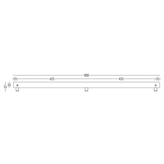 Pulo Long 900 X3 Grip Ceiling Rose