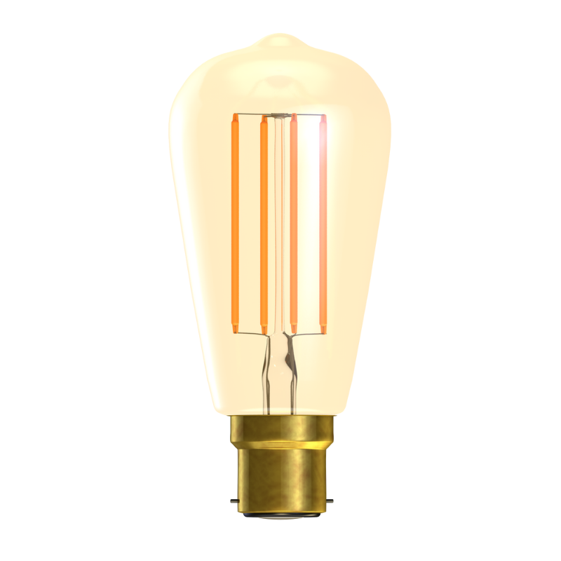 3.3W Amber LED Filament Squirrel Cage Lamp
