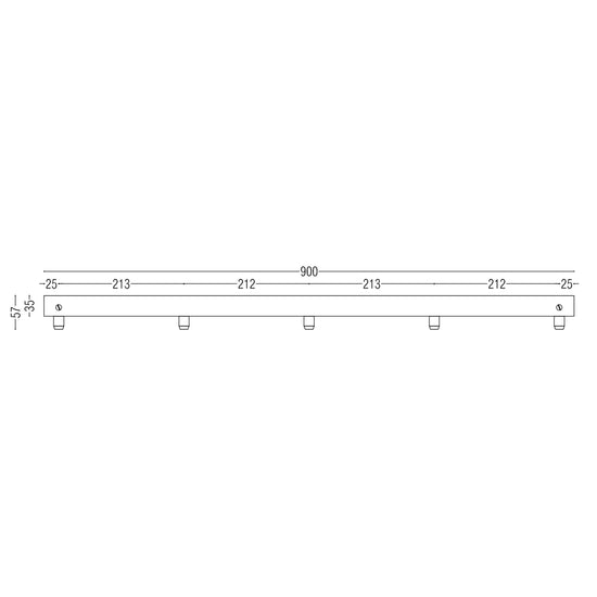 Pulo Long 900 X5 Grip Ceiling Rose