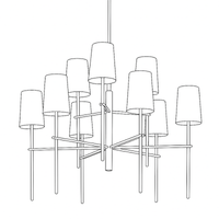 River 9 Chandelier Pendant Light