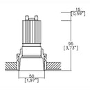 Soft50 HE Fixed Trimless Downlight