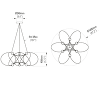 Munari 6 Pendant Light