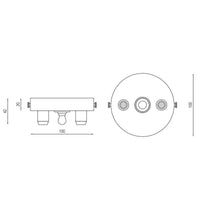 Pulo Box X2 Grip Ceiling Rose