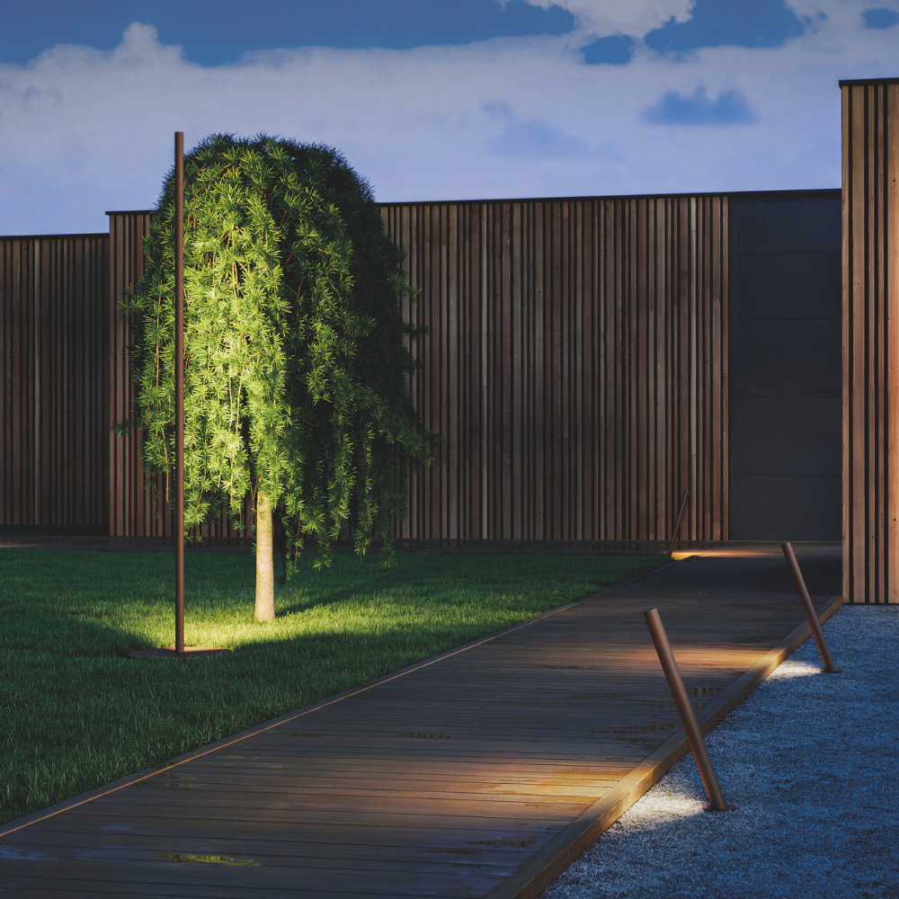 Solid Outdoor Bollard Light