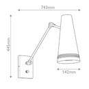 Brickell Adjustable Wall Light