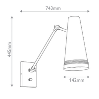 Brickell Adjustable Wall Light
