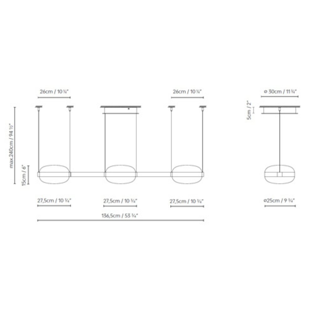 Beaded SH3 Pendant Light