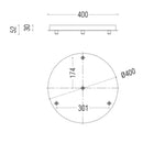 Box Surface P 40030 Grip X4 Ceiling Rose