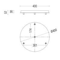 Box Surface P 40030 Grip X4 Ceiling Rose