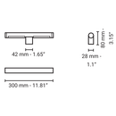 Nea 30 Reverse Wall Light