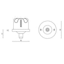 Pulo Flat Grip Ceiling Rose