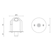 Box P 57 7000 Grip Ceiling Rose
