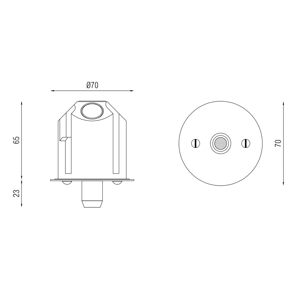 Box P 57 7000 Grip Ceiling Rose