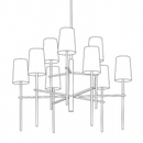 River 6 Chandelier Pendant Light
