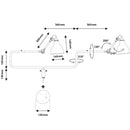 N°303 Plug Switch & Cable Wall Light