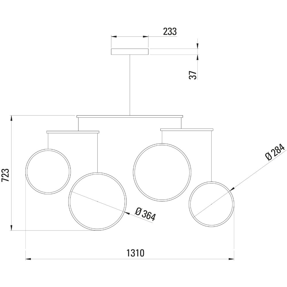 Focus x4 Pendant Light