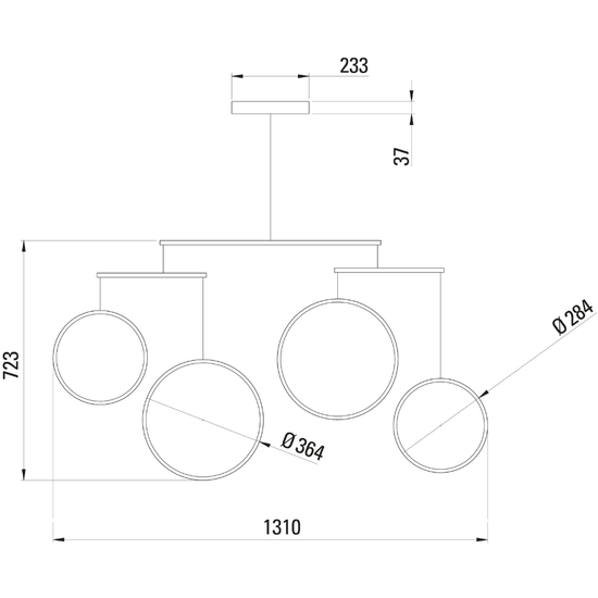 Focus x4 Pendant Light
