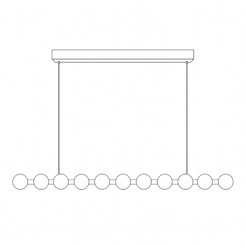 Alba 120 Linear Pendant Light