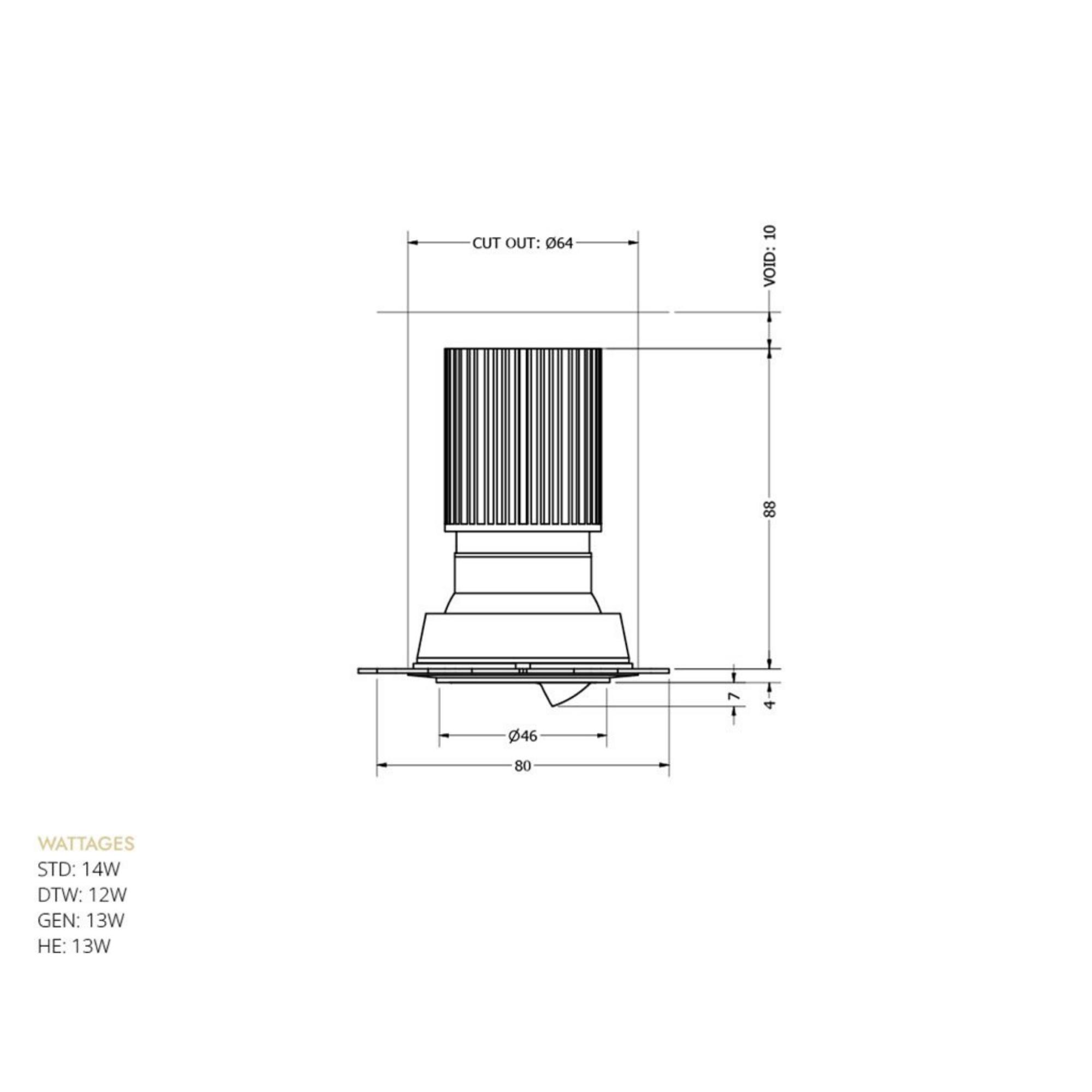 Eyeconic Trimless Wall Wash Downlight