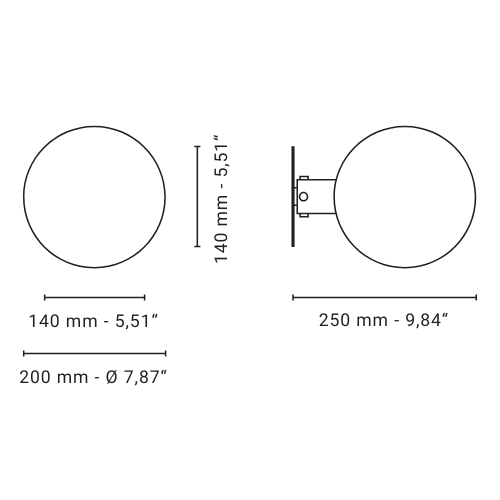 Ora 140 Wall Light