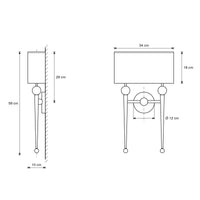 Rockland Twin Wall Light