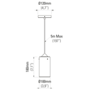 Tobo Porcelain 180 Pendant Light