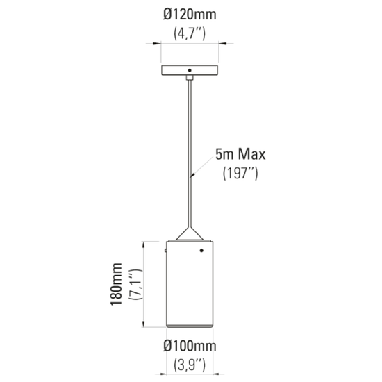 Tobo Porcelain 180 Pendant Light