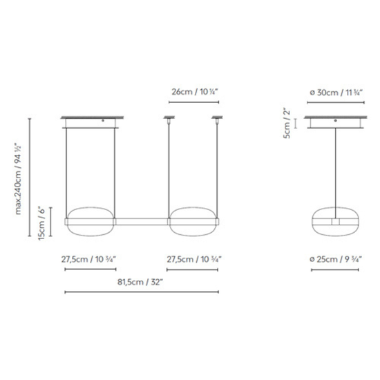 Beaded SH2 Pendant Light