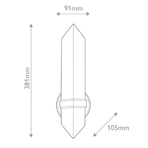 Valencia 1 Wall Light