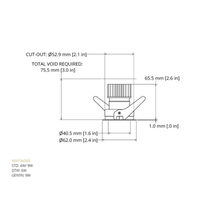 Eyeconic Mini Trim Fixed Downlight
