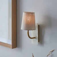 Marceline Curved Marble Arm Wall Light