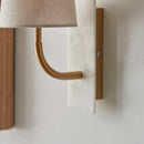 Marceline Curved Marble Arm Wall Light