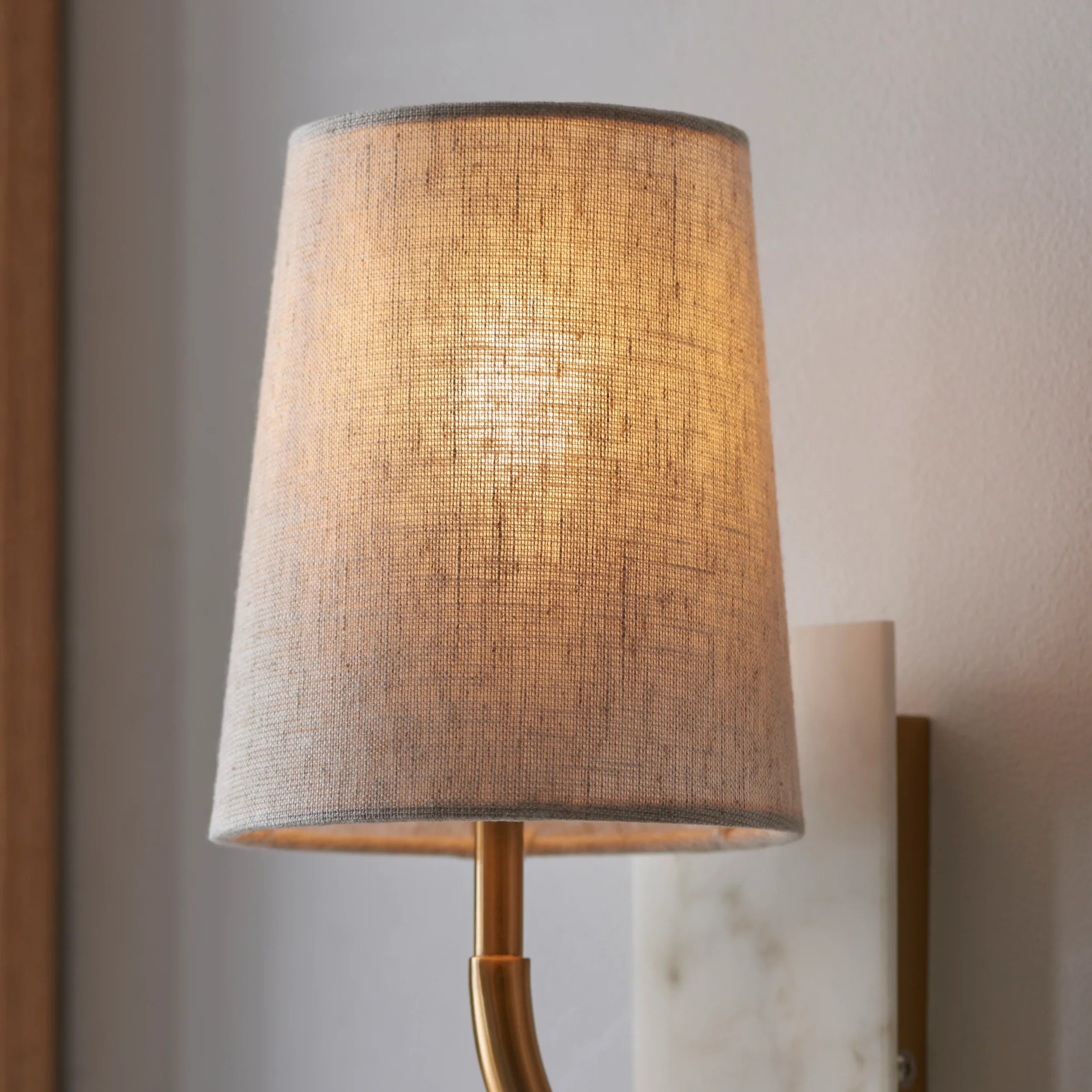 Marceline Curved Marble Arm Wall Light