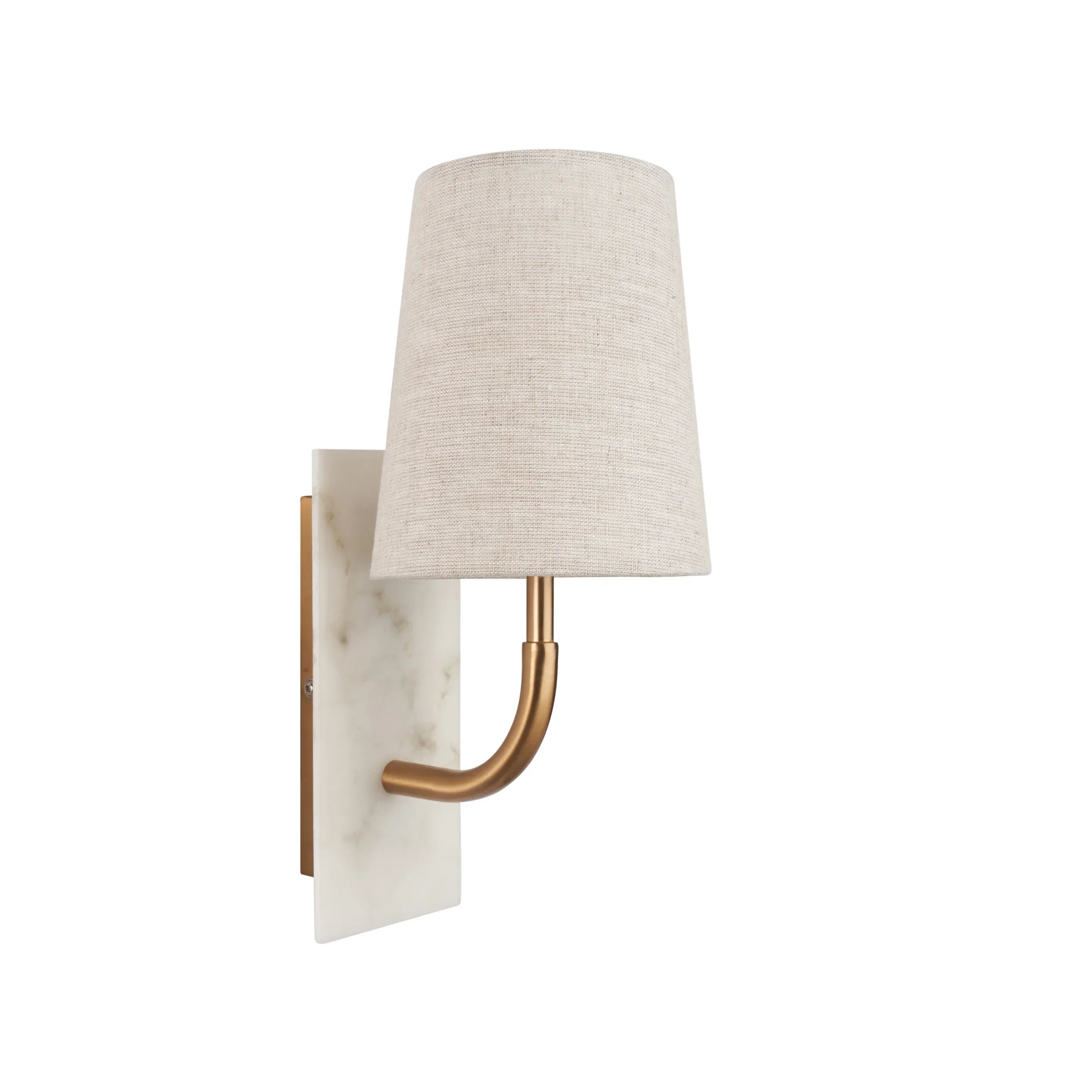 Marceline Curved Marble Arm Wall Light