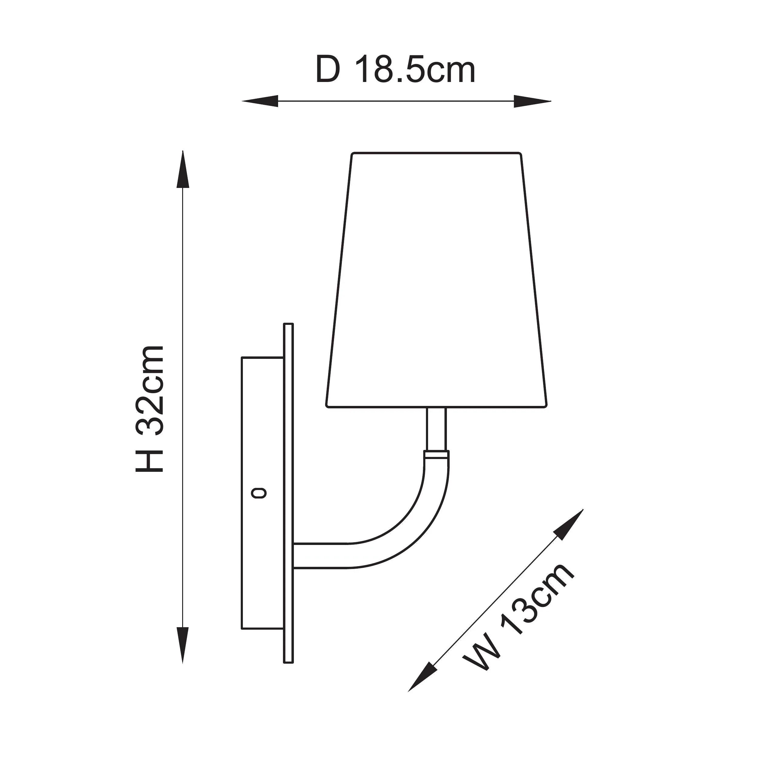 Marceline Curved Marble Arm Wall Light