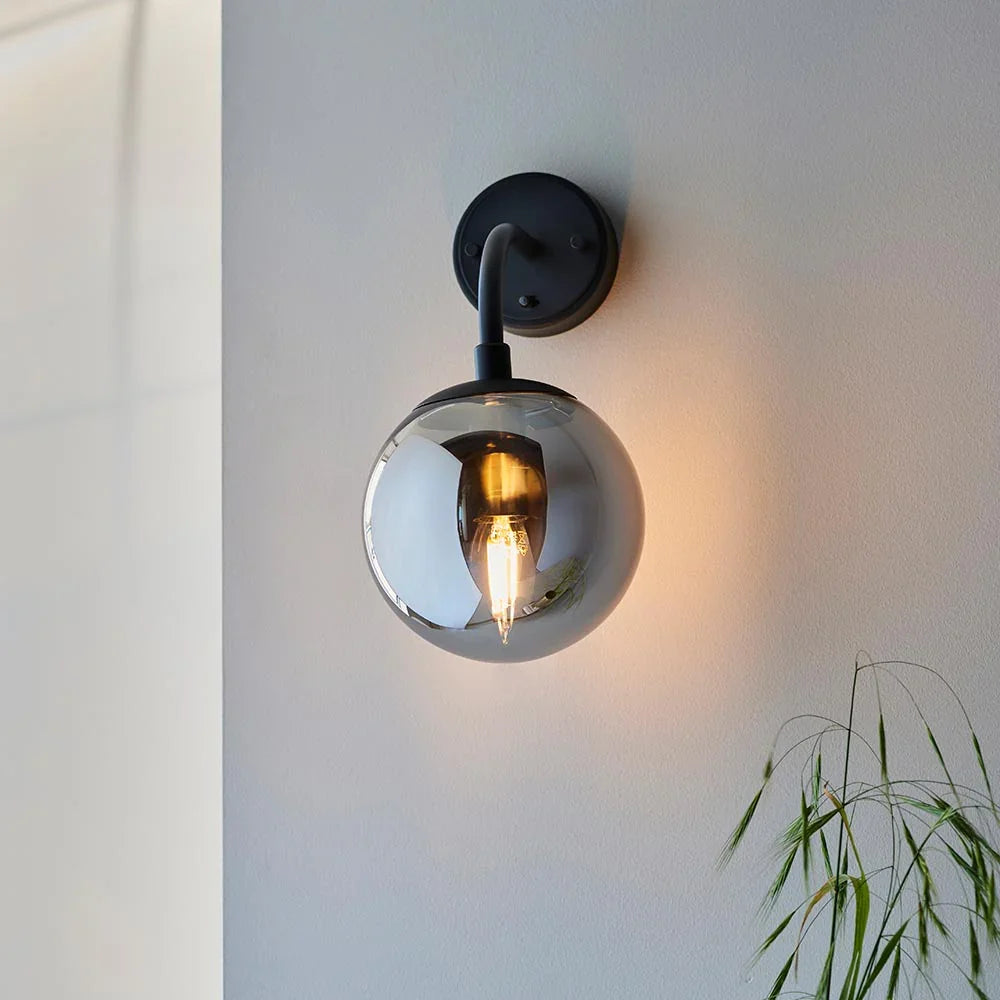 Seren Opal Globe Wall Light
