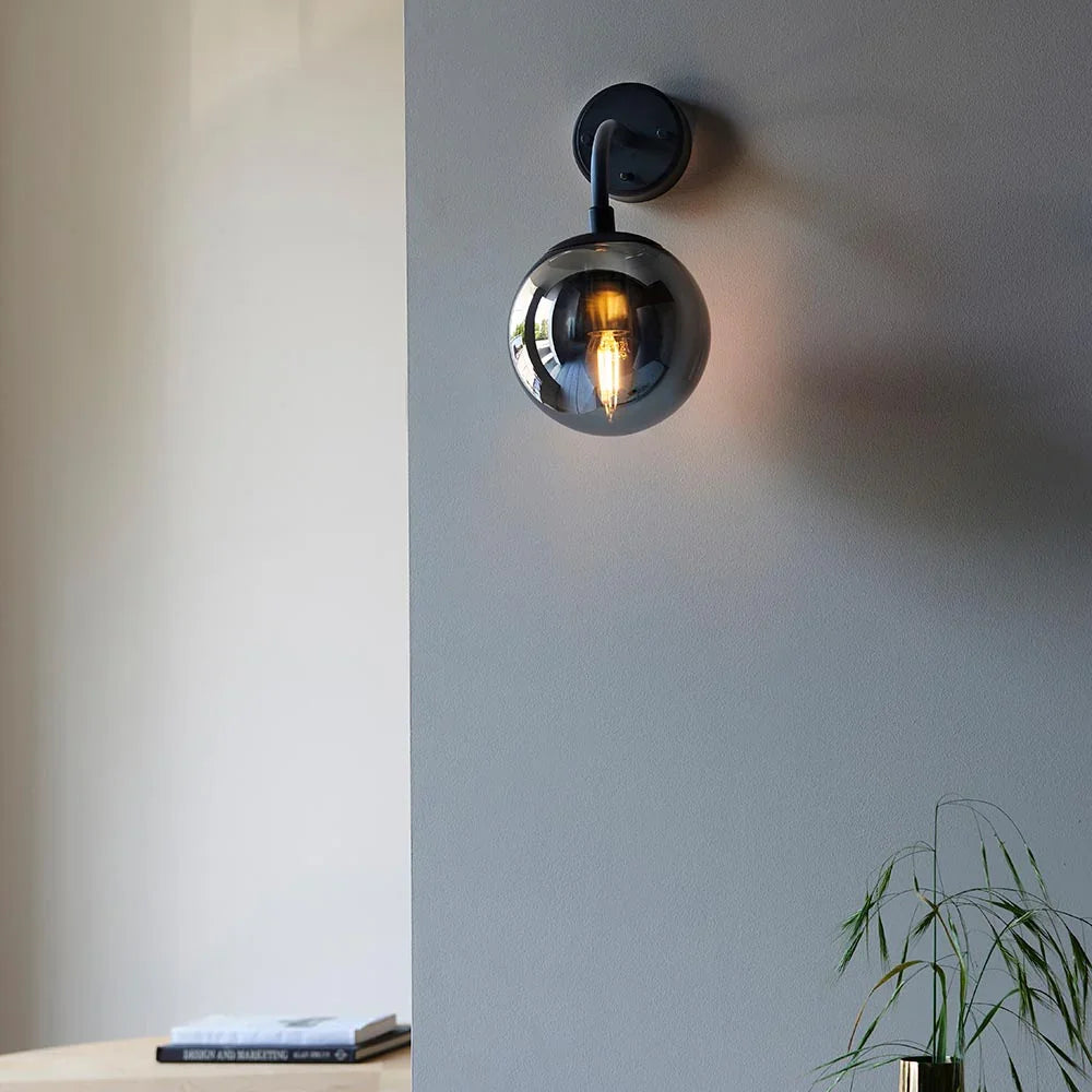 Seren Opal Globe Wall Light