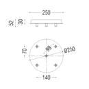 Box Surface P 25030 Grip X5 Ceiling Rose