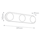 Alonso 3 Wall Light