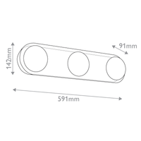 Alonso 3 Wall Light