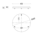 Box Surface P 40030 Grip X3 Ceiling Rose