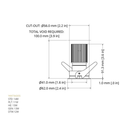 Eyeconic Mini Trim Fixed Downlight
