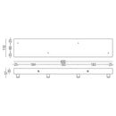 Pulo Rectangular 600 X4 Grip Ceiling Rose