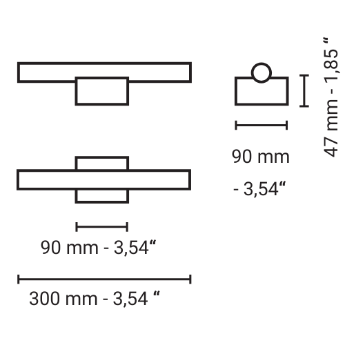 Nea 30 Marble Wall Light