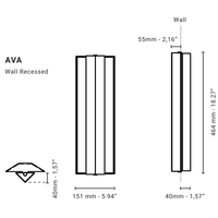 Ava Recessed Wall Light